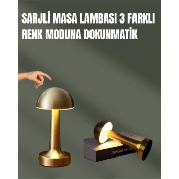 %100 Kademeli Ayarlanabilir Işık – USB Şarjlı Masa Lambası