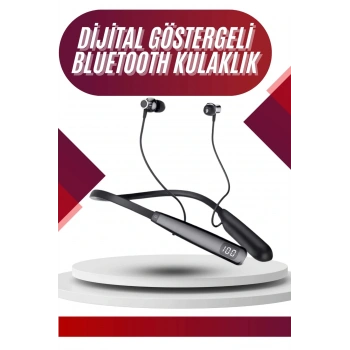 100 Saat Bluetooth Kulaklık Dijital Göstergeli Anc Özelliği Kablolu