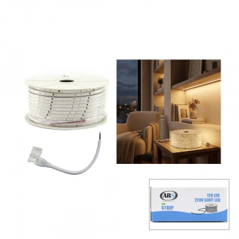 100MT 3000K - GÜN IŞIK DIŞ MEKAN ŞERİT LED 220V 120LED 348983 (5324)