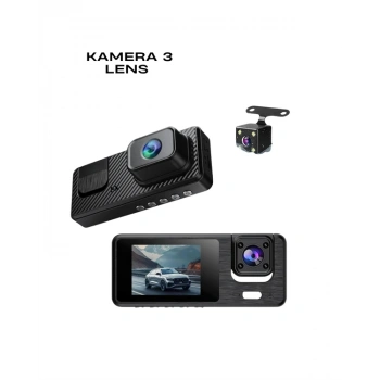 1080p 3 Kameralı Araç Dvr -Q301