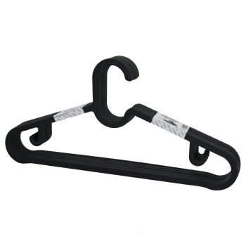 10PCS PLASTİK - ANTRASİT GRİ ELBİSE ASKISI (5324)