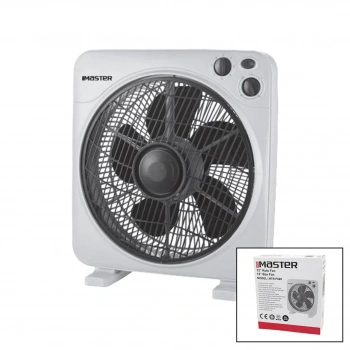 12 İNÇ  KUTU FAN  VANTİLATÖR  3 KADEME HIZ   5 PLASTİK KANAT  40W   60DK.ZAMAN AYARLI  MTR-F620 (5324)