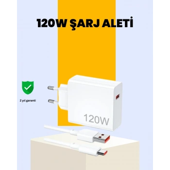 120 Watt Type C Hızlı Şarj Cihazı Oppo Reno 4 5 6 Uyumlu