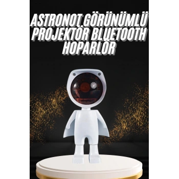 180 Derece Dönebilen Astronot Masa Ve Gece Lambası Projektör