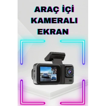 2 İnç Araç İçi Kameralı Ekran 1080p Full Hd Kaliteli Hafıza Kart Destekli