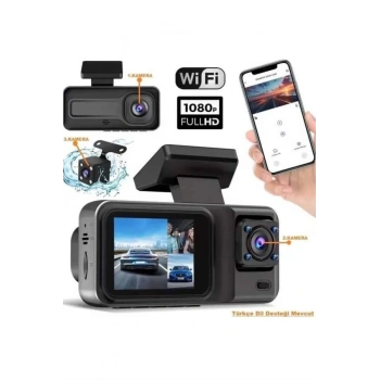 2 İnç Araç İçi Kameralı Ekran 1080P Full HD Kaliteli Hafıza Kart Destekli