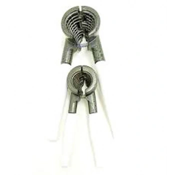 2 PARÇA  SET METAL FINDIK - CEVİZ KIRACAK BEYAZ SAPLI (5324)