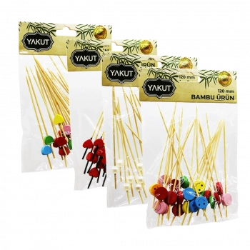 20 PARÇA BAMBU KOKTEYL KÜRDAN 120MM (5324)