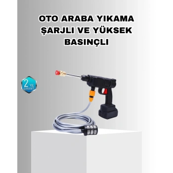 21V Akülü Basınçlı Yıkama Makinesi Çift Akülü ve Hızlı Şarj Özellikli