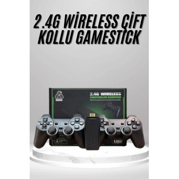 2.4g Uyumlu Kablosuz Çift Kol Atari Retro 20000 Oyun Game Stick