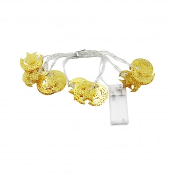 2MT METAL AYYILDIZ PİLLİ RAMAZAN LED IŞIK (5324)