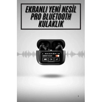 2.Nesil Pro Ekranlı Sesli Görüşme Yapabilen Kablosuz Bluetooth Kulaklık