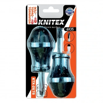 2PCS - YILDIZ-DÜZ  TOPAÇ TORNAVİDA SETİ 6X35 (5324)