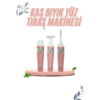 3 İn 1 Epilasyon Aleti Hassas Ciltlere Özel Uzun Ömürlü Kaş Yüz Burun