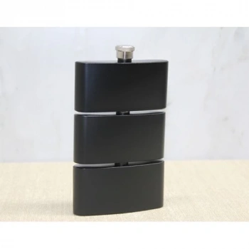 3 Katlı Paslanmaz Çelik Matara Siyah Renk