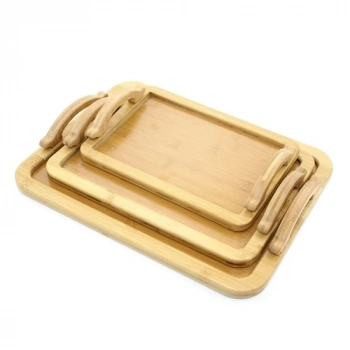 3lü Bambu Tepsi Model 3