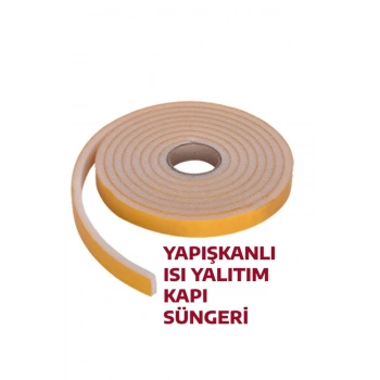 3 Metre Yapışkanlı Kapı Bandı Isı Yalıtım Süngeri