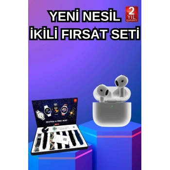 3.Nesil TWS Bluetooth Kulaklık Bluetooth Bağlantılı Akıllı Saat Amoled Ekran Plastik Hasır Kordon