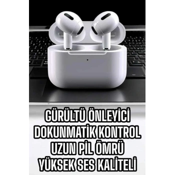 3.nesil Tws Bluetooth Kulaklık Mikrofonlu Anc Özelliği Dokunmatik Kontrol