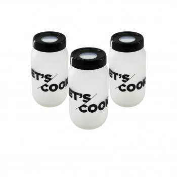 3PCS 100CC FLU SAKLAMA KABI - CAM KAVANOZ SET (5324)