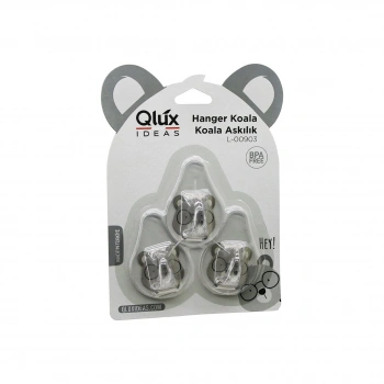 3PCS KOALA ASKI ŞEFFAF ASKI YAPIŞKANLI MONTAJ (5324)
