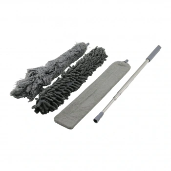 3PCS PÜSKÜL- MAKARNA- DÜZ TOZ ALMA SET ESNEK BAŞLI-43CM  UZAYAN SAPLI=43-205CM BRKT-910200 (5324)