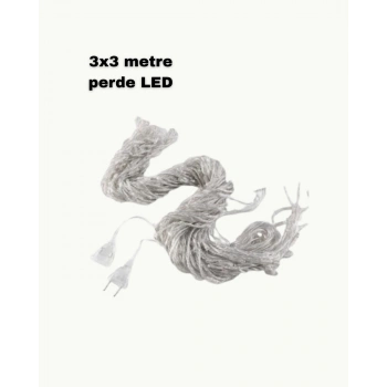 3x3 Led Işık Perdesi Şelale Model İç Dış Mekân Dekorasyonu