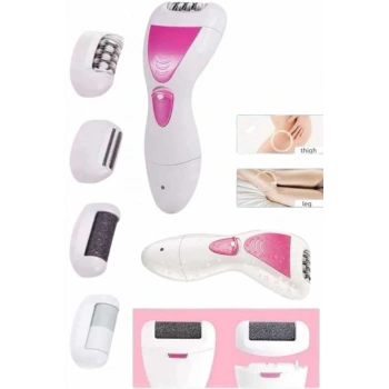 4 Başlıklı Bakım Cihazı Epilatör Tüy Alma Makinesi Topuk Törpüsü