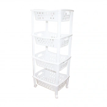4 KATLI SEPET DÜZENLEYİCİ - RAF ÜNİTESİ TEKERLEKLİ 400X295X960MM (5324)