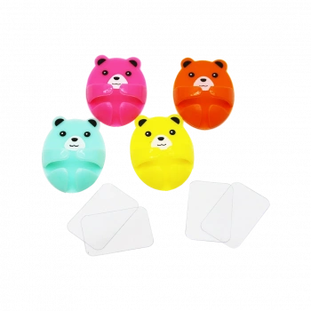 4 PARÇA  RENKLİ BÜYÜK AYICIK KABLO TUTACAK (5324)