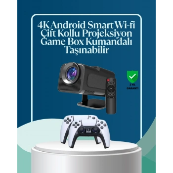 450 ANSI Lümen, 4K Destekli Kompakt Ev Projektörü