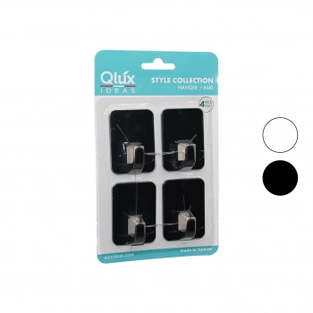4PCS CLOUD ASKI NO-2 SİYAH - BEYAZ PLASTİK YAPIŞKANLI MONTAJ (5324)