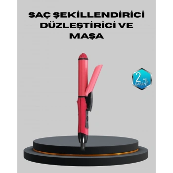 5 Kademeli Seramik Saç Düzleştirici – Düz Ve Kıvırcık Mod, 26 Mm Plaka, Profesyonel Saç Şekillendirme
