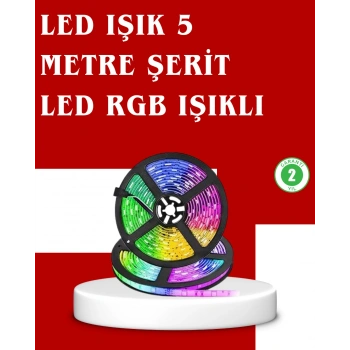 5 Metre Kumandalı RGB Şerit LED Aydınlatma