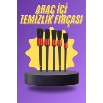 5 Parça Araç İçi Temizlik Fırçası Araç İçi-dışı Temizleme Fırça Seti