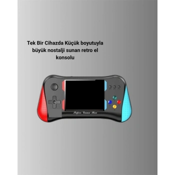 500 Retro Oyunlu Taşınabilir El Konsolu – X7M Modeli