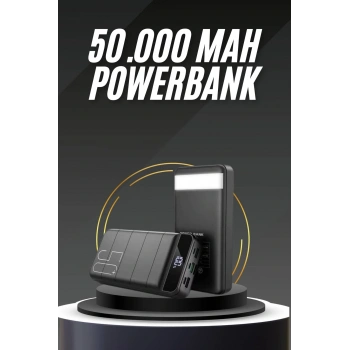 50.000 Mah Led Dijital Göstergeli Usb Çıkışı Powerbank