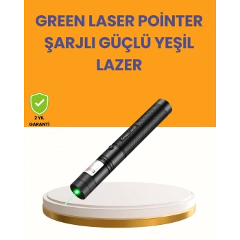 5000mw Yeşil Lazer Pointer Profesyonel Uzun Menzilli