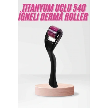 540 Iğneli Derma Roller 1mm Titanyum Uçlu Saç Kaş Serum Kullanımına Uygun
