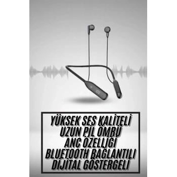 60 Saat Uyumlu Bluetooth Kulaklık Kablolu ANC Özellikli Kulaklık