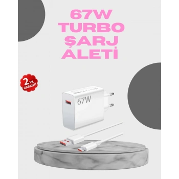 67 Watt Hızlı Şarj Seti Realme 7 8 9 Pro Uyumlu