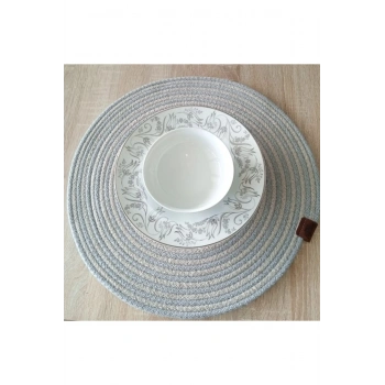 DecoHandy 39cm 2 Renk Jüt Örme Supla Amerikan Servis