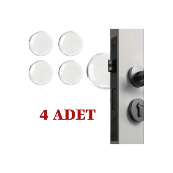 Şeffaf Silikon Mobilya ve Kapı Durdurucu Darbe Pedi 4lü Set