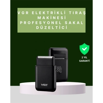 USB Şarjlı Traş Makinesi – Piston + Ağ Başlık, 600 mAh Batarya