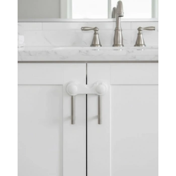 4 Adet Dolap ve Çekmece Emniyet Kilidi Çift Taraflı Bantlı Güvenli Tasarım