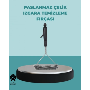 Uzun Saplı Paslanmaz Çelik Izgara Temizlik Fırçası