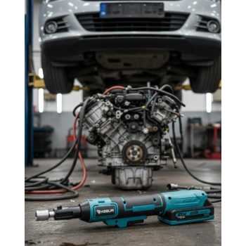 Yandan Sıkma Somun Uyumlu Akülü Cırcır Kolu 21V Güçlü Tork