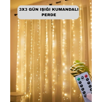 Uzaktan Kumandalı Perde Tipi Günışığı Peri Led Işık Dekorasyon