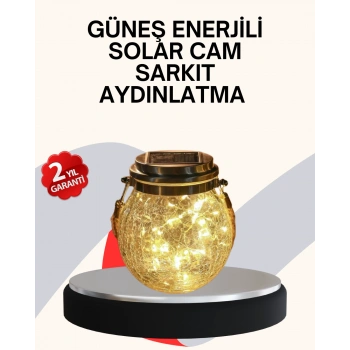 Dekoratif Solar Cam Şişe LED Lamba Gün Işığı Renk