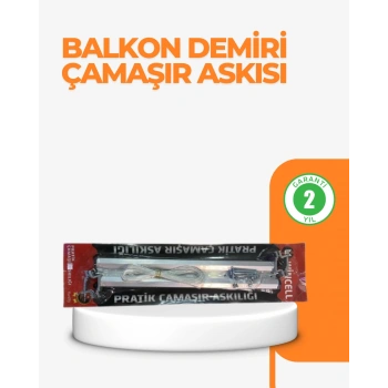 25x60 cm Çamaşır Askılığı Kare Balkon Demiri İçin Dayanıklı Tasarım